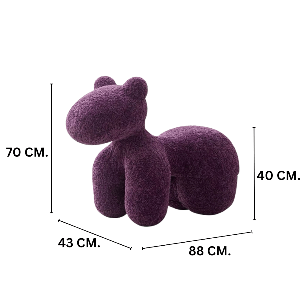 สตูล MY DOLLS HOUSE PONY FURRY 70 ซม. สีม่วง_1